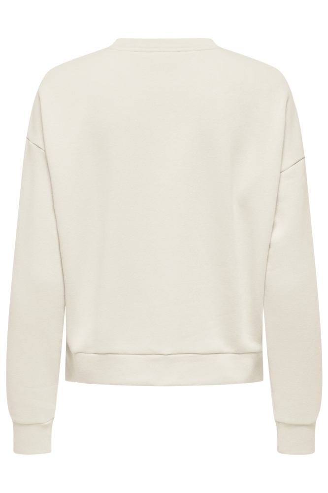 ONLPAM L/S O-NECK BOX CC SWT 15352885 Egret/W. ENJOY